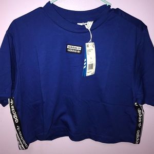 Adidas Royal blue crop top